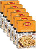 Shan Chinese Chowmein Oriental Seasoning Mix 1.23 oz (35g) - Spice Powder for Stir Fried Noodles with Vegetables/Meat - Suitable for Vegetarians - Airtight Bag in a Box (Pack of 6)