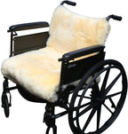 Sheepskin Ranch Natural Wool Wheelchair Seat Cover, Cushion for Pain Relief, Discomfort, Skin Irritation Mobility Chair Cover