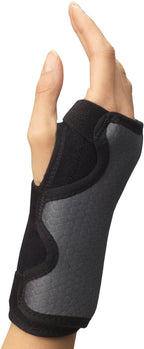 Champion Wrist Support, Universal Fit, Removable Splint, 3-Strap, Airmesh Fabric, Black,