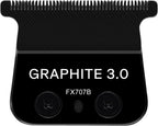 GRAPHITE 3.0 Replacement Blade for All BaBylissPRO FX787 & FX726 Trimmers, Ultra Precise FX707B Replacement Blades Compatible with BaByliss Trimmer Blades, Black