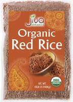 Jiva Organics Organic Red Rice 10 Pounds Bulk Bag from India - 100% Natural & Non-GMO