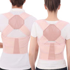 Posture Corrector for Women and Men Back Brace Upper Back Support Adjustable Breathable Shoulder Straightener Hunchback Correction Clavicle Back Pain Relief Comfortable Daily Wear Pink Medium