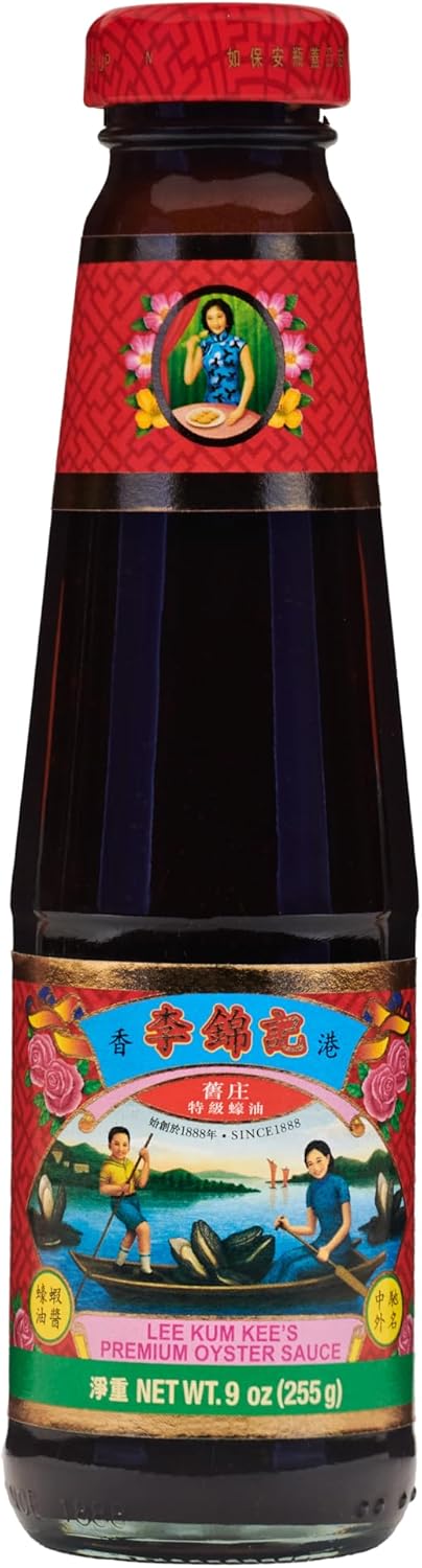 Lee Kum Kee Premium Oyster Sauce (9 oz - 1 Pack) Rich, Umami & Savory, All-Purpose Seasoning, Perfect for Marinades, Broths, Gravy, Stews, Dipping Sauces, & Stir-Frying