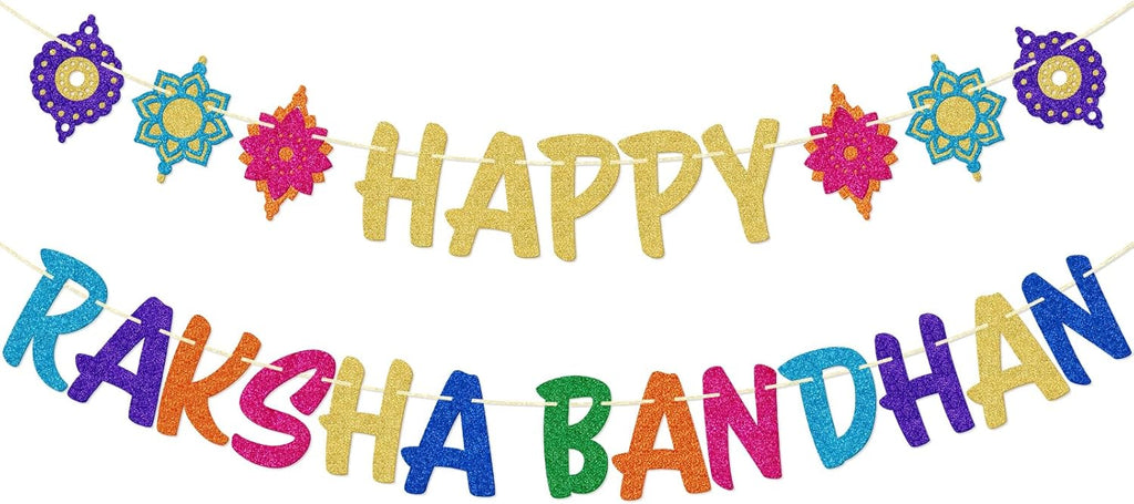 Raksha Bandhan Decorations, Happy Raksha Bandhan Ceremony Decoration, Class Decoration for RakshaBandhan, Pre-strung