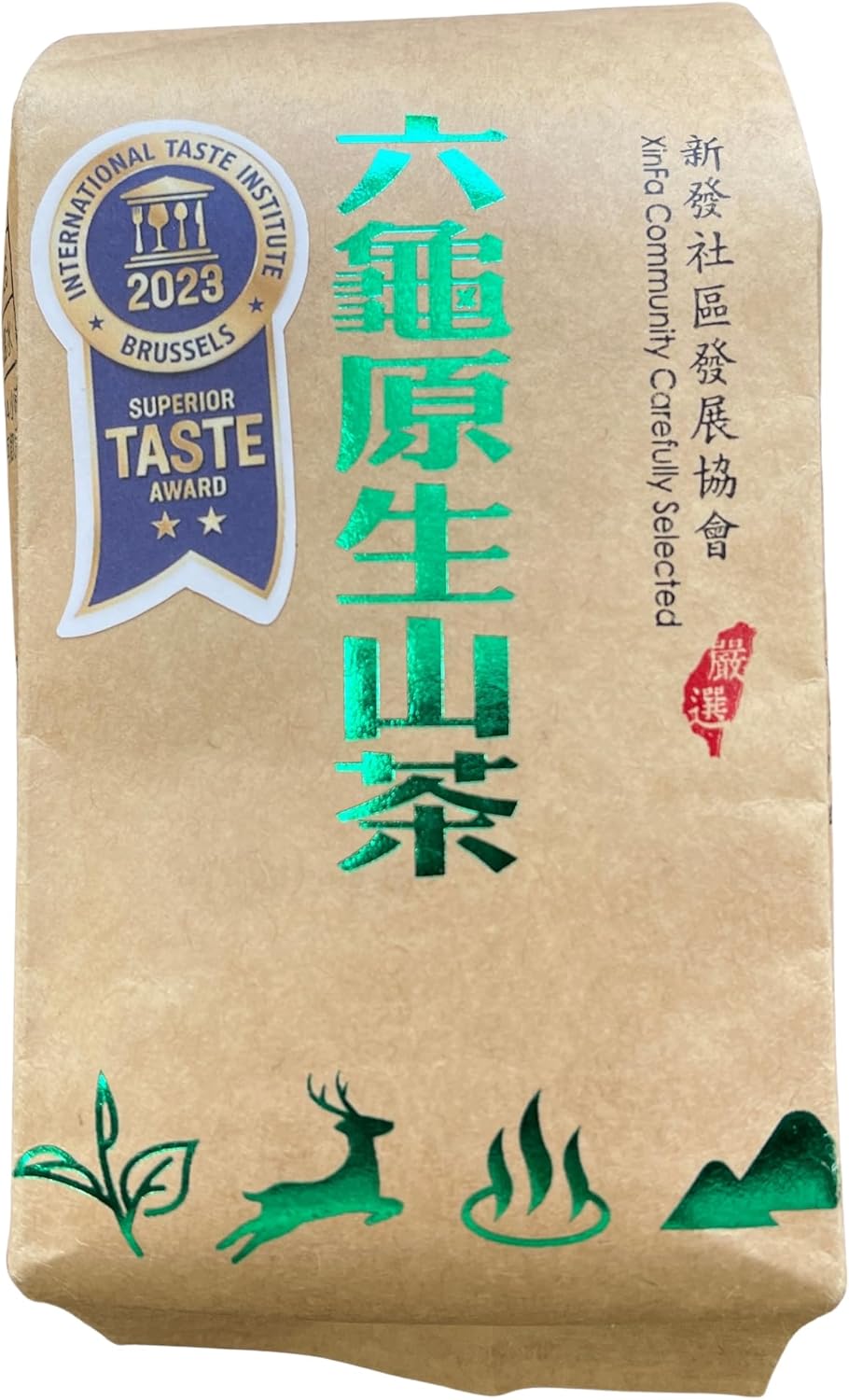 Taiwan indigenous wild tea,六龜原生山茶 Xinfa Community,Fragrant type Oolong tea,75g*4