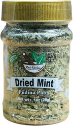 Desi Kitchen Dried Mint Leaves 28g (1oz) | Pudina Patta | 100% Pure & Natural, Premium Indian Herb | Non-GMO, No Artificial Preservatives | By Rani Foods