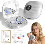 2025 Upgraded Ultrasonic Contact Lens Cleaner【50KHz Germany Super Motor】【Top1 Intelligent Chip-Smart Modes】 Gentle Cleaning & 99% Brightness, Portable Soft Contact Lens Care Tools Home Travel (Grey)