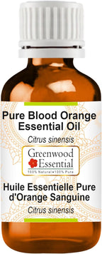 Greenwood Essential Pure Blood Orange Essential Oil (Citrus sinensis) Steam Distilled 2ml (0.06 oz)