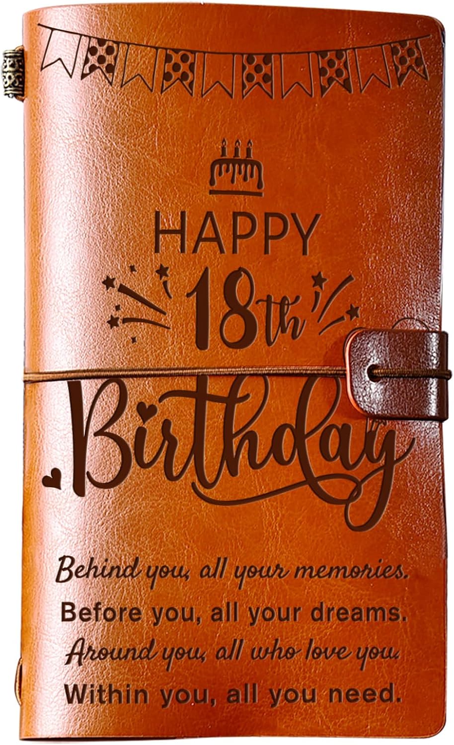 PRSTENLY 18th Birthday Gifts for Girls, 140 Page Refillable Leather Journal Gifts for 18 Year Old Girl, 18 Year Old Girl Birthday Gifts for Her Daughter Sisters Friends Bestie Granddaughter Niece