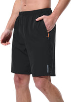UIQUR Mens Athletic Shorts Running Shorts Quick Dry Workout Shorts 7"/ 9" Lightweight Gym Basketball Shorts Zipper Pockets