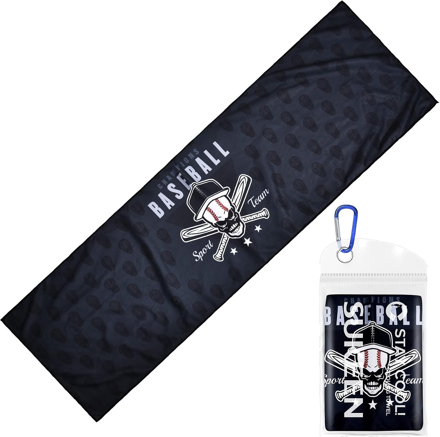 Sukeen Cooling Towels(40"x 12"), Cool Towels for Neck, Baseball Sport Sweat Rag for Gym, Cooling Towel for Yoga, Golf, Camping, Running, Workout & More Activities