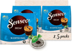 Senseo Decaf Coffee Pods, 16 Count (Pack of 5) - Single Serve Coffee Pods Bulk Pack for Senseo Coffee Machine - Compostable Coffee Pods for Hot or Iced Decaffeinated Coffee, Cold Brew Coffee