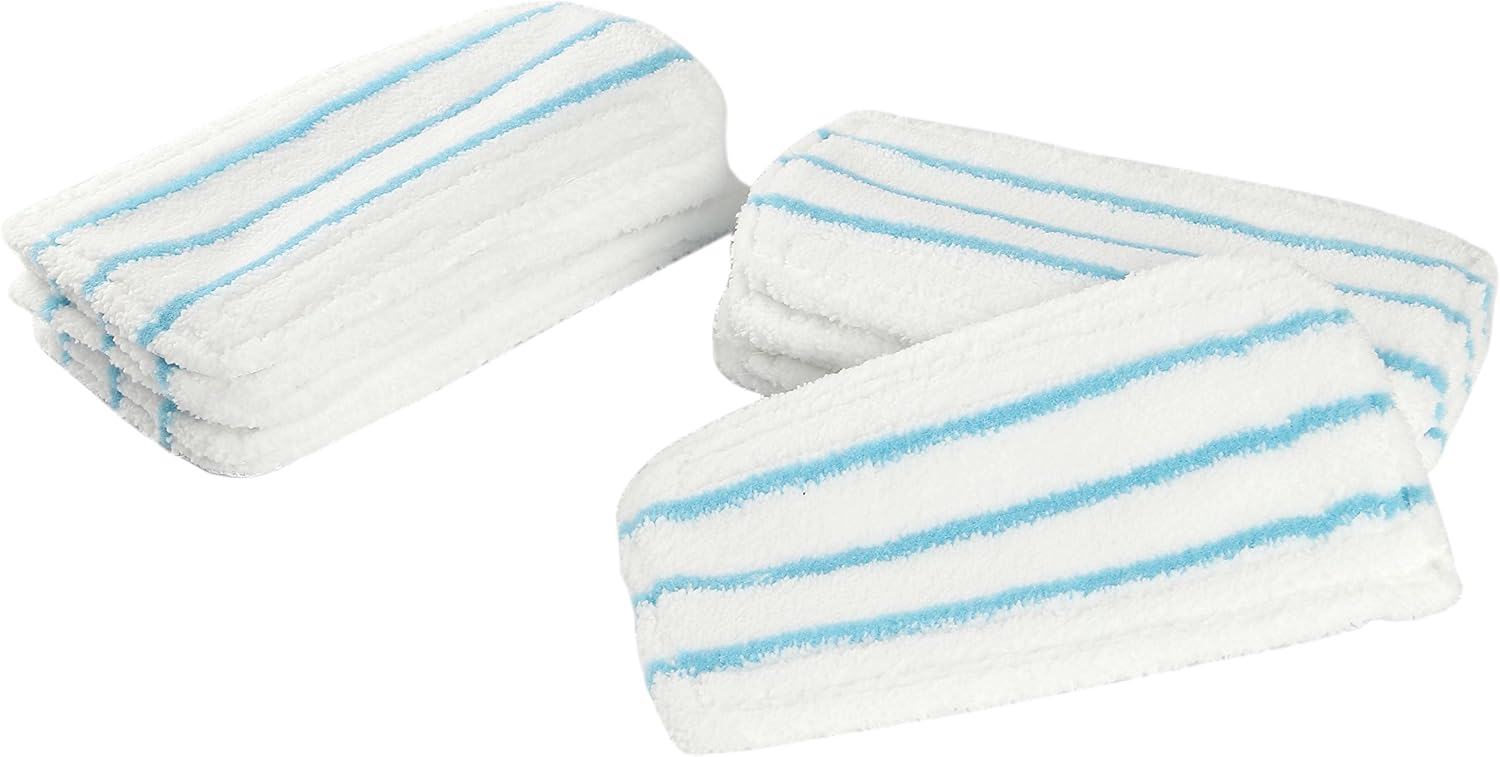 LTWHOME Microfiber Pads Fit for Black + Decker Steam Mop 1600 Series,HSMC1300FX HSMC1321 HSMC1361SGP,Compare to SMP20(Pack of 12)