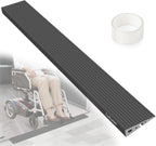 LIEKUMM 1" Rise Odorless Threshold Ramp for Doorways, Wheelchair Ramp with 3500 lbs Capacity, Portable Door Ramp for Electric Wheelchairs, Strollers, Garage, Robot Vacuums, Black