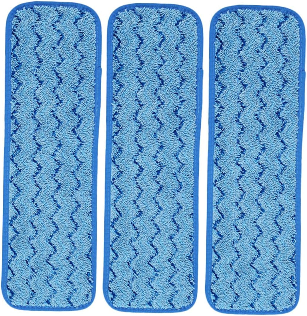 Beaupretty 3pcs Microfiber Mop Replacement Pads Reusable Floor Mop Cloths for Hardwood Tile and Laminate Cleaning Compatible Flat