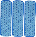 Beaupretty 3pcs Microfiber Mop Replacement Pads Reusable Floor Mop Cloths for Hardwood Tile and Laminate Cleaning Compatible Flat