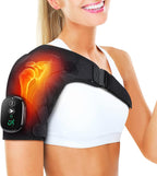 ERHIVORA Shoulder Heating Pad with Massage, FSA Eligible Items List, Heated Shoulder Wrap for Pain Cordless, HSA Approved Products Only