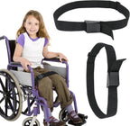 Wheelchair Thigh Strap 2 Pack, Adjustable Leg Strap for Wheelchair Keeping Legs Together for Wheelchair Users, Wheelchair Leg Support Strap for Elderly Dementia Paralysis Parkinson's Legs Spasm