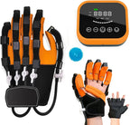 Rehabilitation Training Gloves, Hemiplegia Finger Rehabilitation Trainer Robot Gloves, Stroke Hand Trainer Finger Splints, for Hand Dysfunction Patients(Size:L Code,Color:Left Hand)