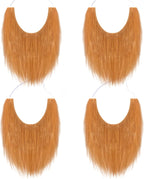 4 Pieces Fake Beards, Costume Flase Beard Funny Brown Fake Mustache Halloween St. Patrick's Day Party Supplies for Adults and Teens