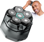 Head Shavers for Bald Men - kensen 6D Cordless Bald Head Shavers for Men, Christmas Gift Body Shaver for Mens for Bald Heads & Face IPX6 Waterproof Wet/Dry Use LED Display Balding Clippers Heads Razor