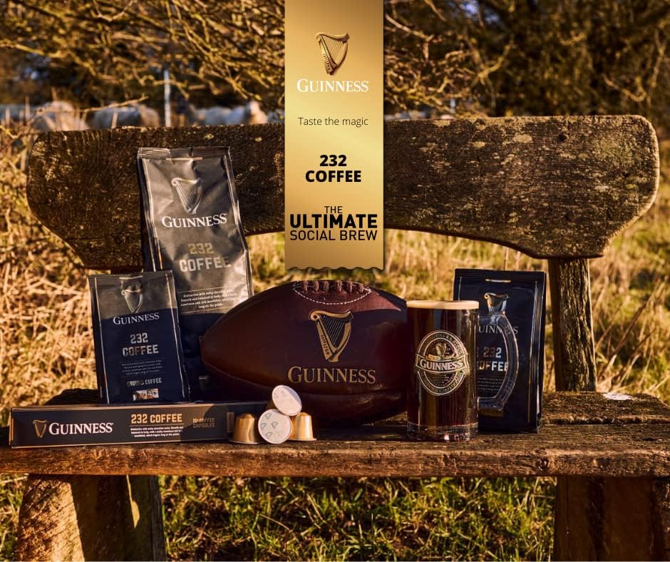Exclusive, Limited Edition Guinness Coffee '232' Brew by Tiki Tonga Coffee Roasters. Roasted in The United Kingdom (Ground/Filter) 8 ounces (227grams)