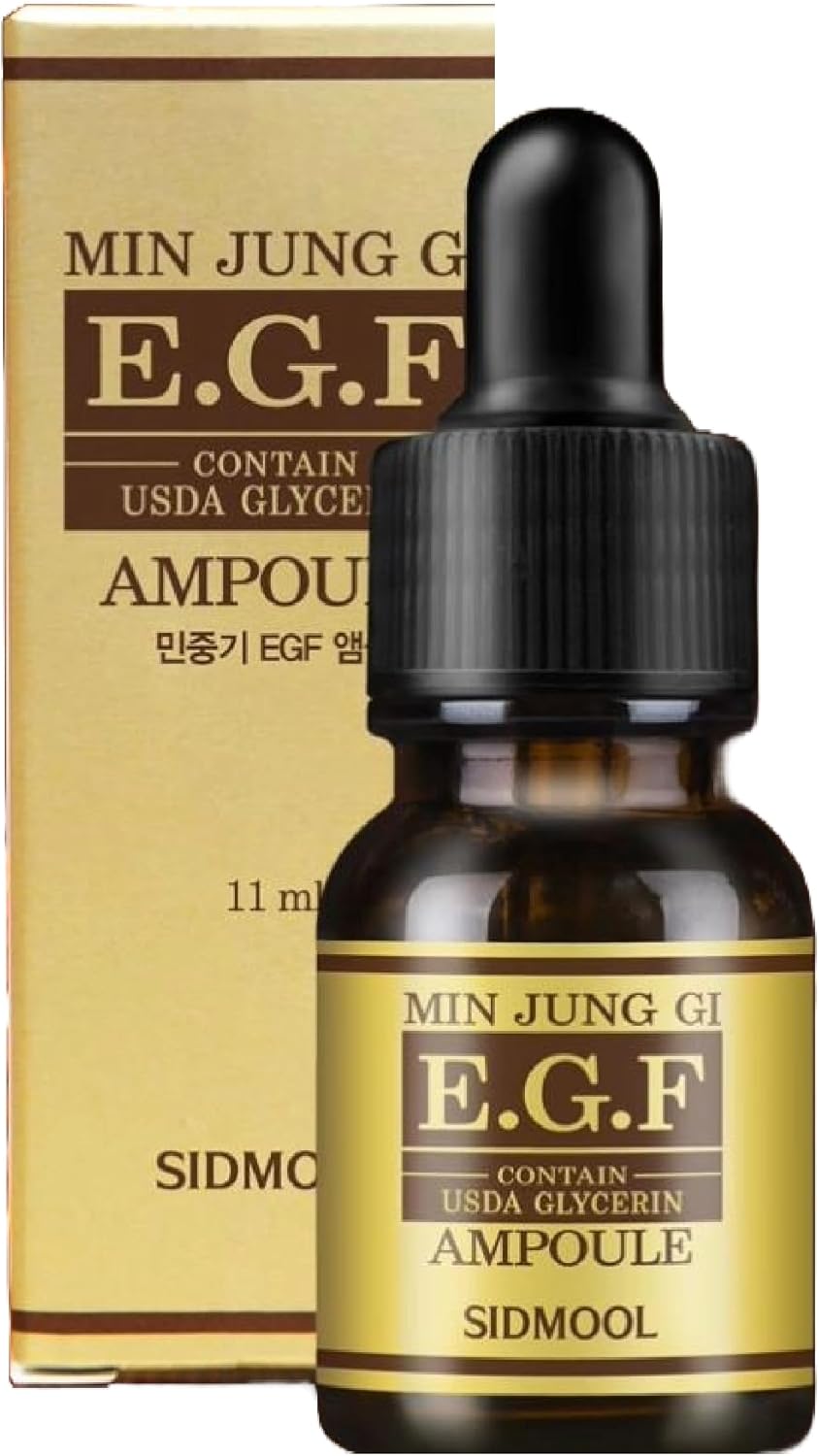 Sid-mool Min Jung GI E.G.F Ampoule - Korean Skin Care Ampoule - Firm-ness & Skin Health with EGF, Snail Secretion & Glycerin - Liposome Tech - All Skin Types & Face Use - Ampoule Korean Skin Care