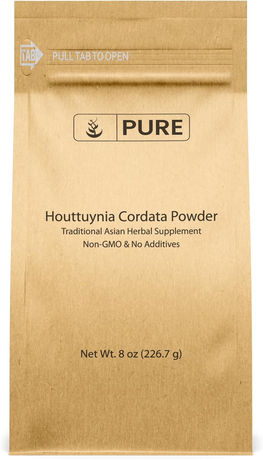 Pure Original Ingredients Houttuynia Cordata (8oz) Traditional Asian Herbal Supplement, Fish Mint, Heart Leaf