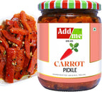 Add me Home Made Carrot Pickles Gajar ka Khatta Achar 500Gm Glass jar