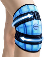 Knee Ice Pack Wrap, 2 Hours Long Lasting Coldness Ice & Compression Therapy Flexible Ice Pack for Knee Replacement Surgery, Arthritis Pain, ACL, Swelling, Sports Injuries(23" × 10.3")