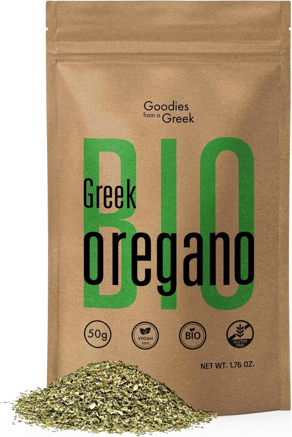 Organic Dried Oregano Leaves – Greek Oregano Herb & Seasoning | Hand-Harvested, Sun-Dried | Perfect for Tea, Pizza, Chicken, Taco Seasoning, and Salads (1.76 oz)
