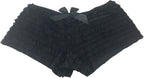 Daisy corsets Mesh Ruffle Panty w/Bow 6X Black
