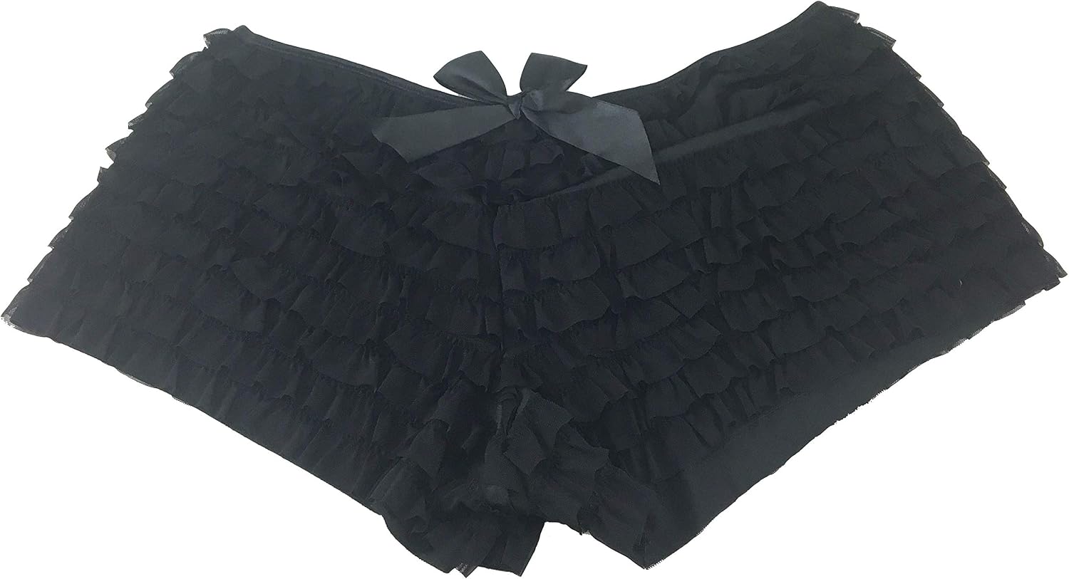 Daisy corsets Mesh Ruffle Panty w/Bow 6X Black