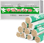 OSPNIEEK Pure Moxa Rolls, 10 Rolls Handmade Mild Moxibustion Mugwort Sticks, Natural Moxa Cones for Waist Neck Knee Back Acupoint Care, Ai Jiu 艾草条 艾灸