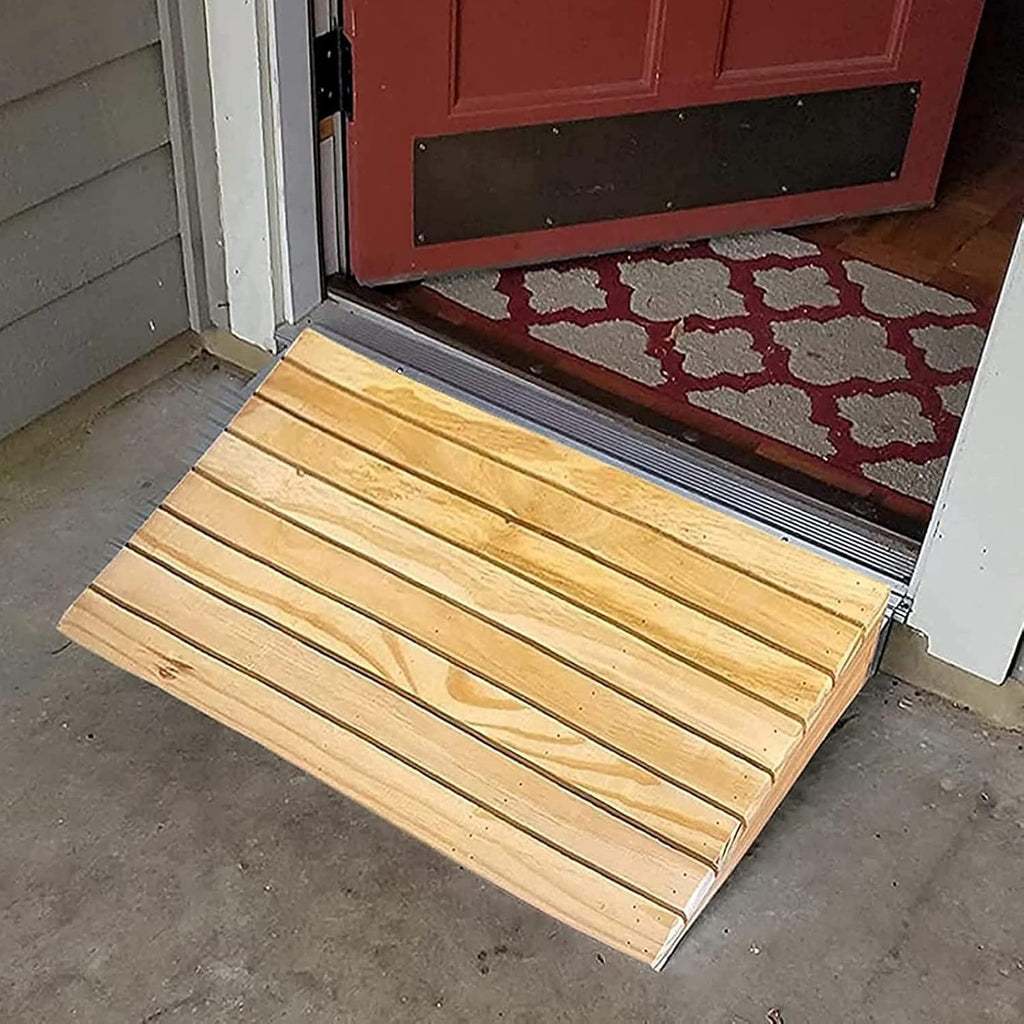 Bu Qi - US Loading Ramps, Threshold Ramp, Door Threshold Ramp Wood, Doorways/Entrance/Curb Ramp for Wheelchair & Scooter, Home Portable Non Slip Wedge Ramp (Size : 38.8x35x15cm)