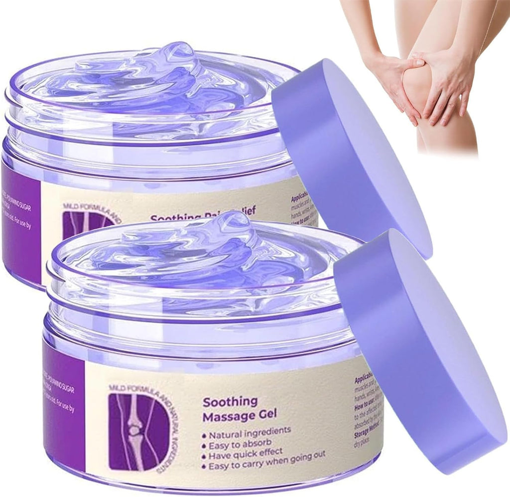 2 PCS Joint Gel Purple Gel，Soothing Massage Cream，Joint Activities Throughout The Body，Soothes for Knees, Hands, Lumbar, Neck and Shoulders