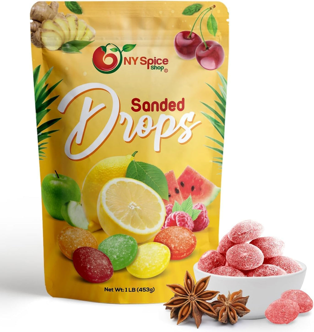 NY SPICE SHOP Anise Sanded Candy Drops - 3 Pound Old Fashioned Sanded Drops – Fresh Delicious Bulk Candy – Sanded Hard Candy – Tangy and Sweet Healthy Snacks