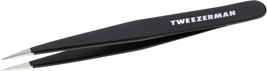 Tweezerman Stainless Steel Point Tweezer - Eyebrow Precision Tweezers, Facial and Ingrown Hair Removal (Midnight Sky)