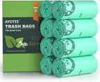 AYOTEE 200 Count 1.2 Gallon Small Biodegradable Trash Bags, Compost Bags for Countertop Bin, 4.5 Liter Mini Trashbags Compostable Trash Bag Small Waste Basket Liners for Bathroom Kitchen Pet