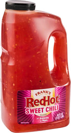 Frank's RedHot Sweet Chili Sauce, 0.5 gal - One Half Gallon Bulk Container of Sweet Chili Hot Sauce for Wings, Pizza, Sandwiches, Stir Fry, and More