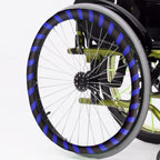 C,20in,Wheelchair Hand Push Rim Covers, 20Inch Silicone Non Slip Wear Resistant Hand Push Cover, for Improve Grip and Traction