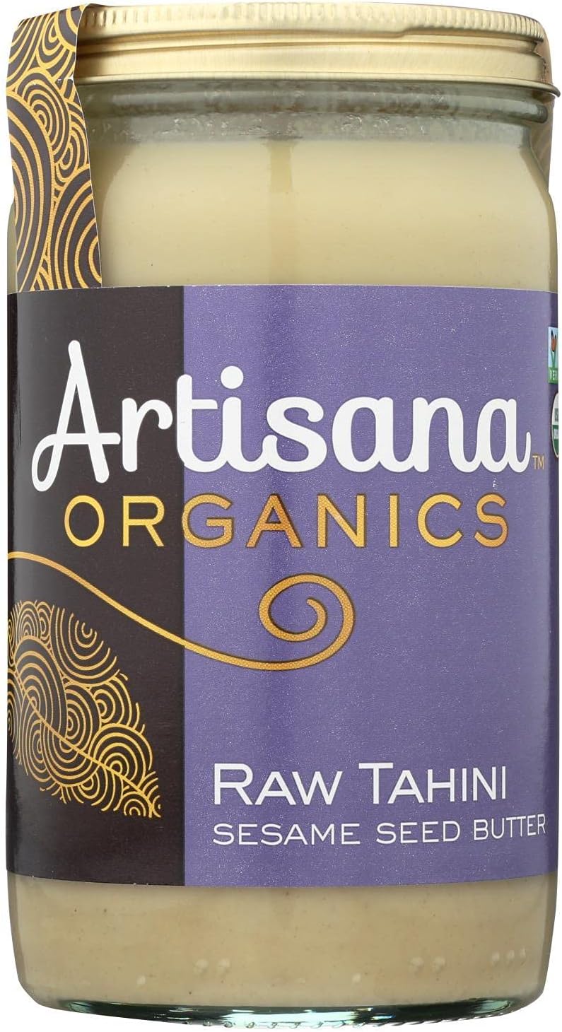 Artisana Organics Raw Tahini Sesame Seed Butter, 14-Ounce Jars (Pack of 6)