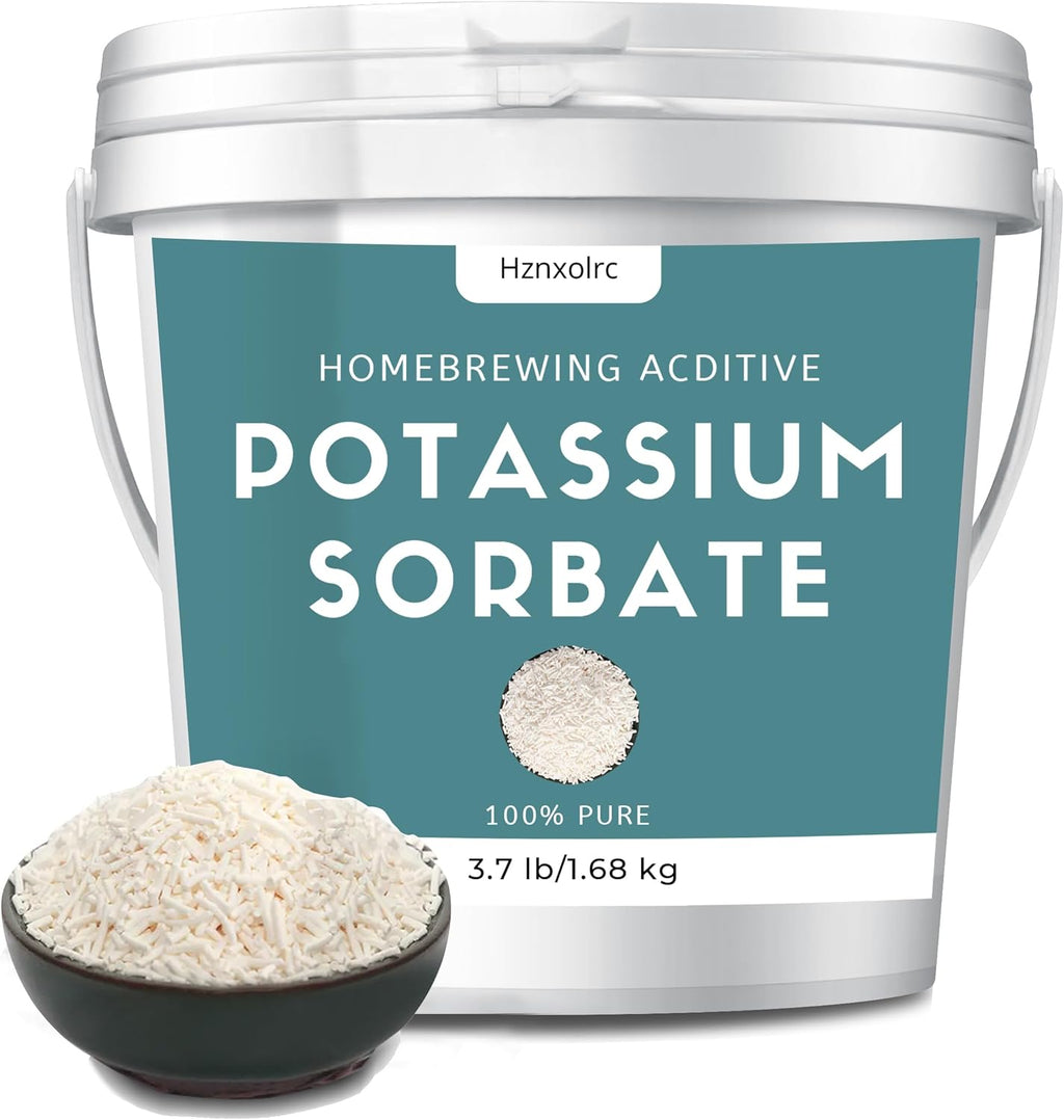 3.7 lb Potassium Sorbate Food Grade, 100% Pure, Premium Potassium Sorbate for Wine Making, Home Brewing, Cakes, Soft Candy, Cookies and More