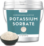 3.7 lb Potassium Sorbate Food Grade, 100% Pure, Premium Potassium Sorbate for Wine Making, Home Brewing, Cakes, Soft Candy, Cookies and More