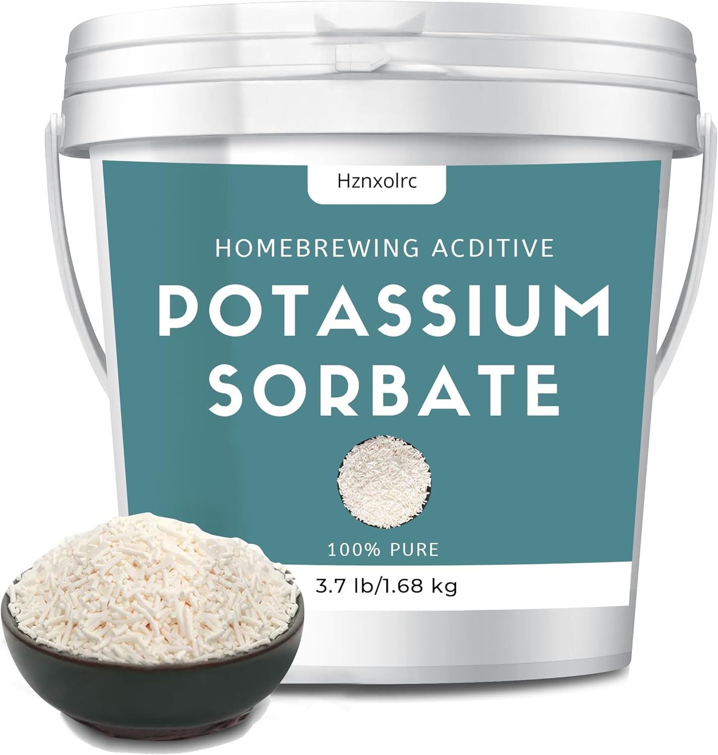 3.7 lb Potassium Sorbate Food Grade, 100% Pure, Premium Potassium Sorbate for Wine Making, Home Brewing, Cakes, Soft Candy, Cookies and More