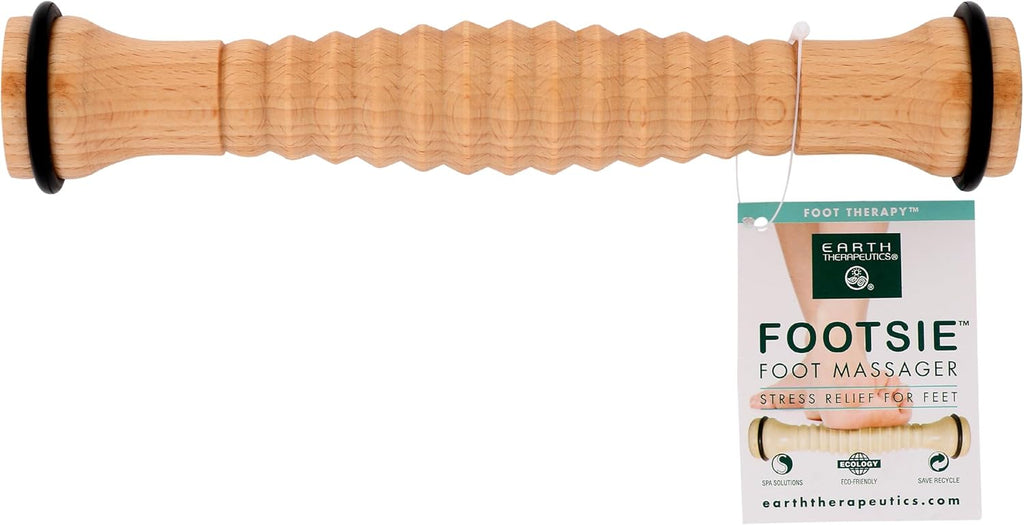 EARTH THERAPEUTICS Wooden Footsie Massager, 1 EA