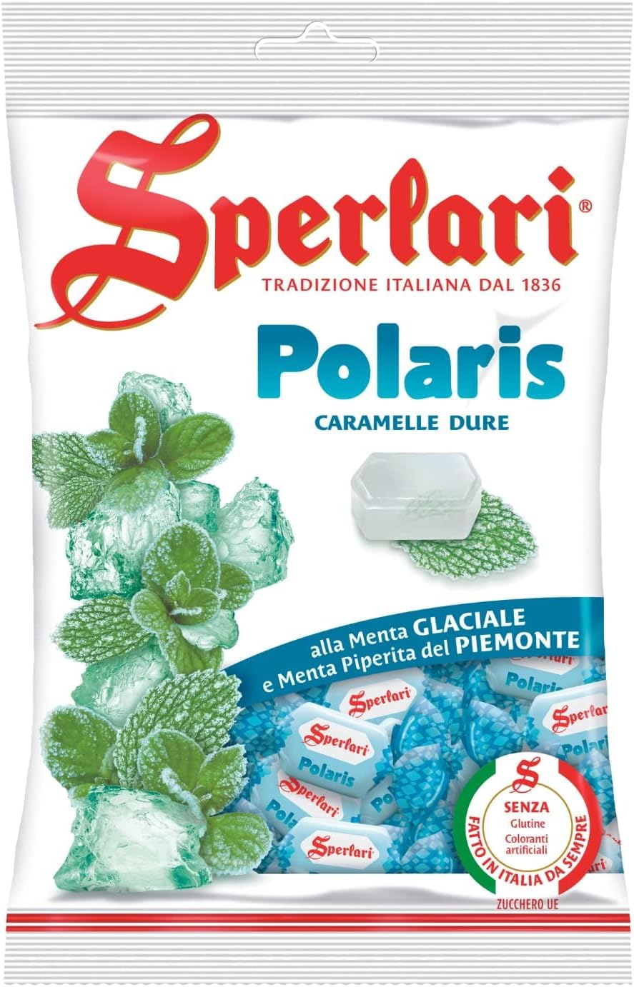 Sperlari Polaris Hard Candy Bag, Individually Wrapped Italian Sweets, 200 gr / 7.05 Ounce Bag (1-Pack)