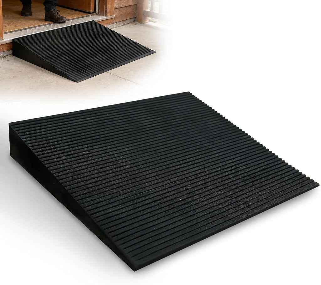 EVA Threshold Ramp for Wheelchairs, Scooter, Walker, Driveway Curb Handicap Ramp 36" X 28.5" X 5" with Non-Slip Surface for Home Doorways,880 lbs Load Capacity (36 X 28.5 X 5 in)