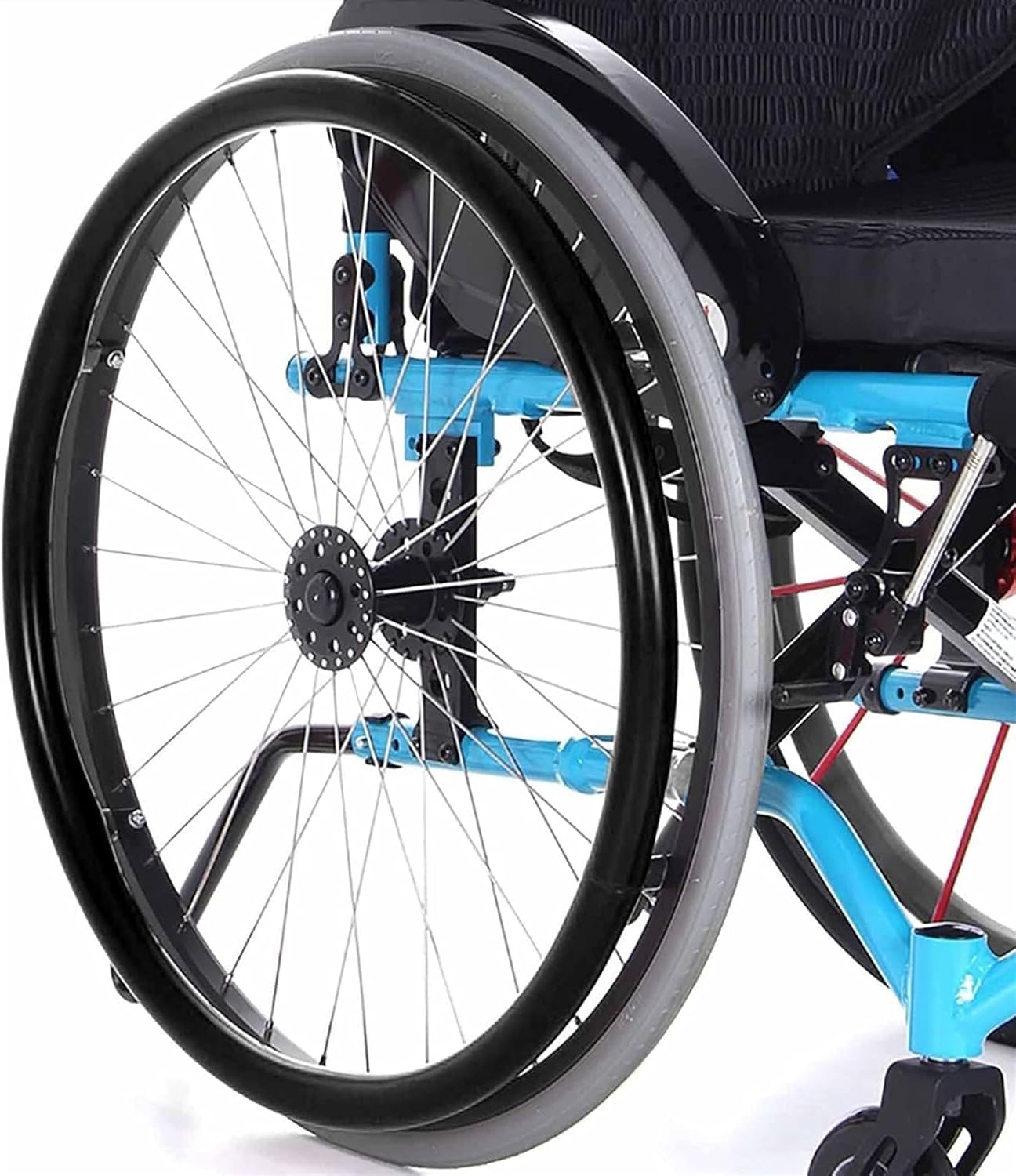 Silicone Wheelchair Push Rim Covers, Silicone Hand Push Cover, Non-Slip Wear-Resistant Hand Push Cover, Improve Grip and Traction (Color : A, Size : 22 Inch)
