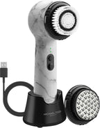 Michael Todd Beauty Soniclear Allure 2024 Best of Beauty Winner Facial Cleansing + Exfoliation Brush System with Antimicrobial Protected Bristles, 4 speeds, Serum Infusion Head + Travel Case
